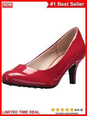 Women's Parigi Closed Toe Pump 2.5 Inch Low Heel Faux Leather Comfort Work